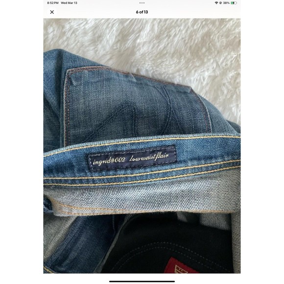 Citizens Of Humanity Ingrid #002 Low Waist Flare Jeans Women’s Sz 28 Medium Blue - Picture 5 of 12